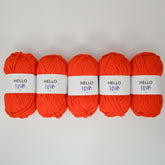 Pack of 5 x 100g Hello Love Super Chunky Yarn – Multiple Colour Choices